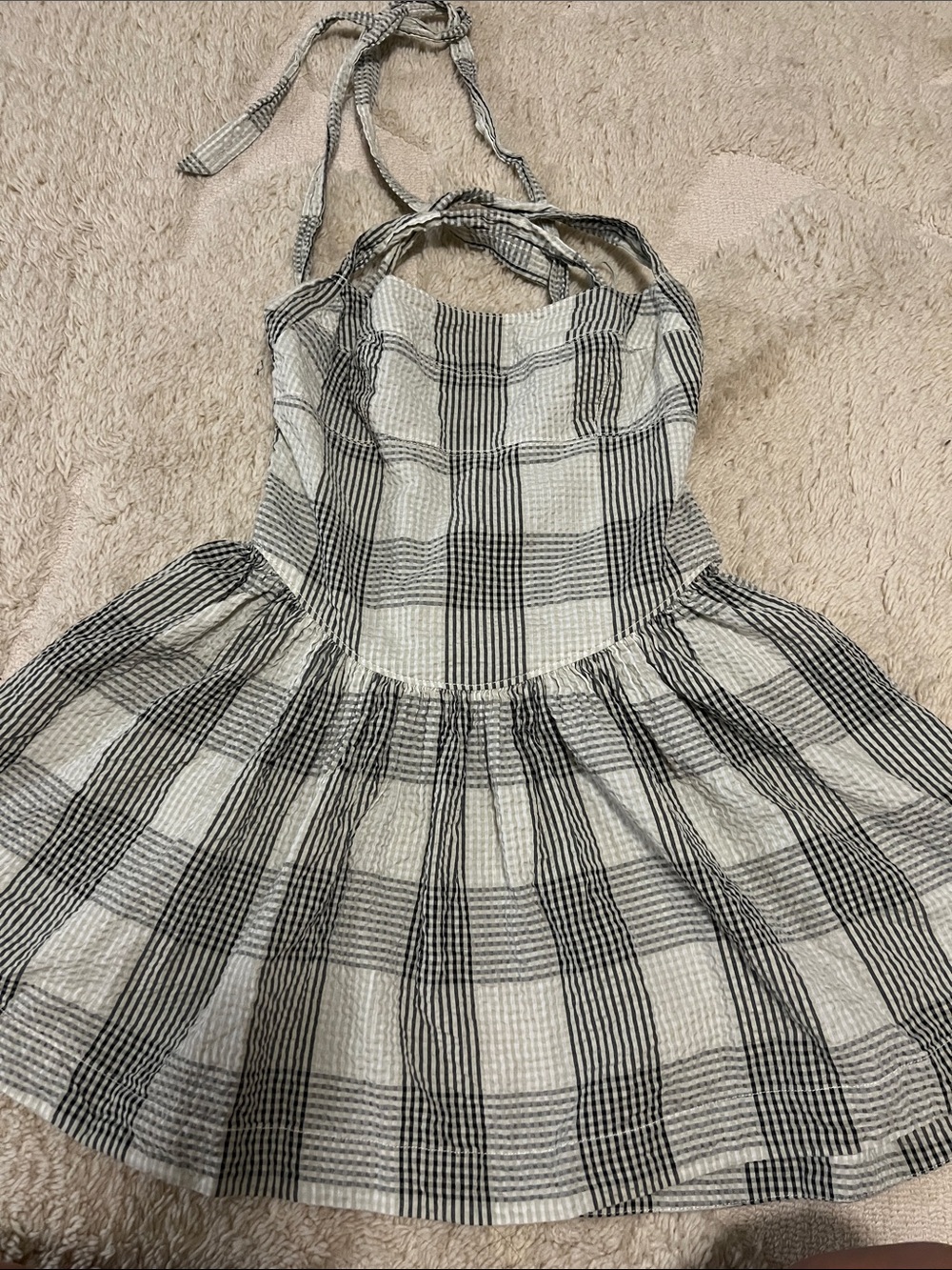 FP Laurel Plaid Mini Cottondress